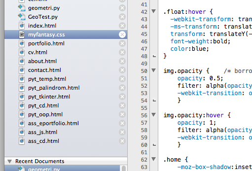 code snippet from my css file. download it if you want!