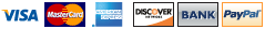 Visa; MasterCard; AmEx; Discovery; Bank; PayPal