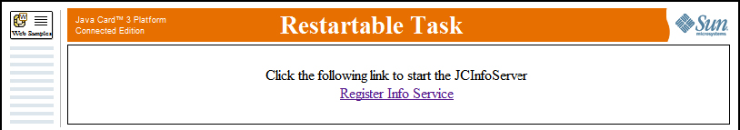 Restartable Task page