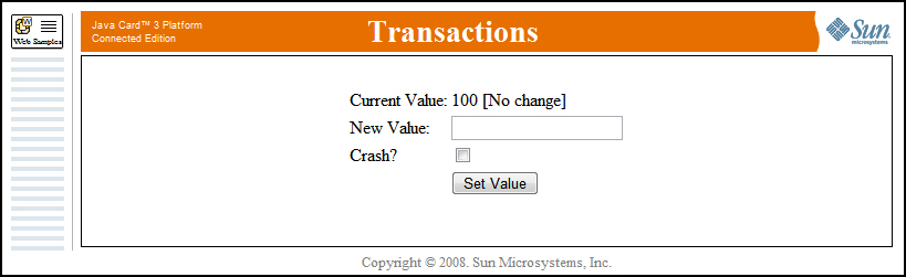 Transaction values with Crash not selected