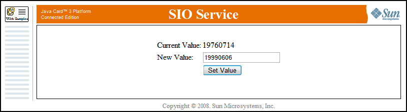 SIO Service page