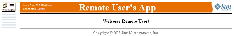 welcome to remote user page