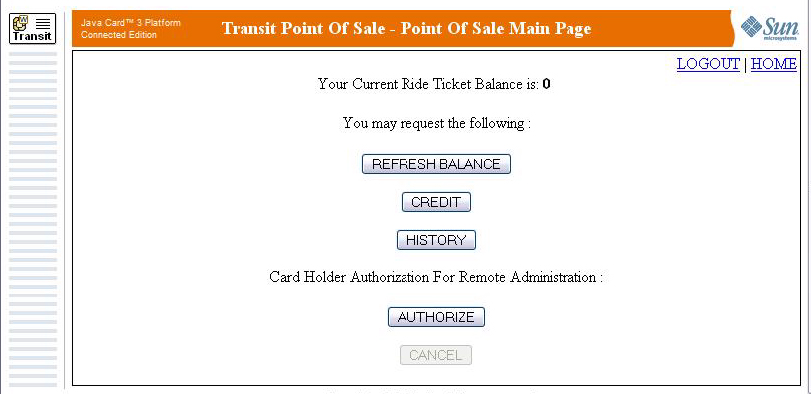 point of sale transaction page