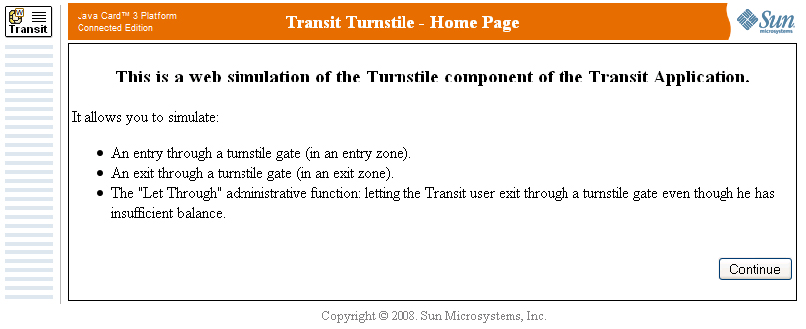 transit turnstile home page