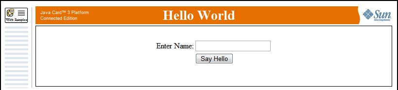 Hello World web page