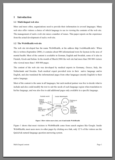 Thesis style of writing