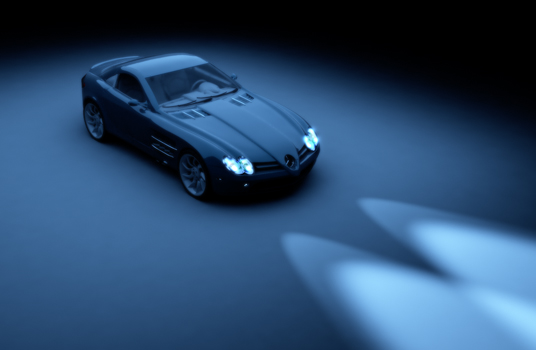 Render of Mercedes-Benz SLR Mclaren